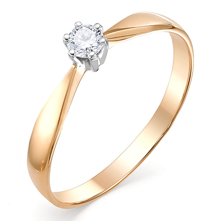 Кольцо, золото, бриллиант, 304-110